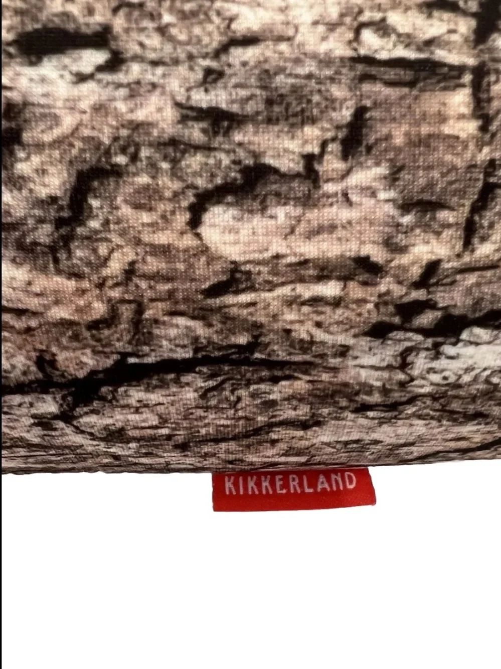 Kikkerland Log Neck Pillow Tree Trunk Plush Travel Cushion Woodland Cabin Decor
